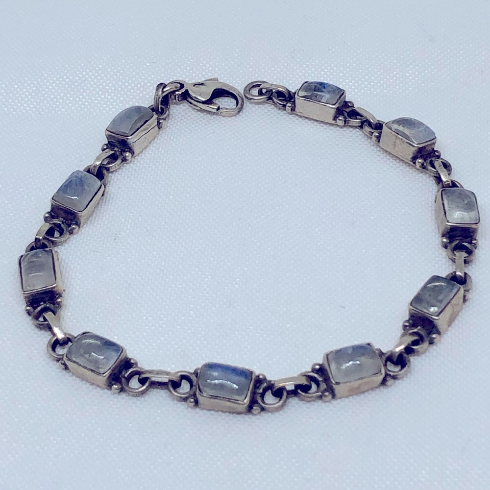 Vintage 925 silver and opal bracelet